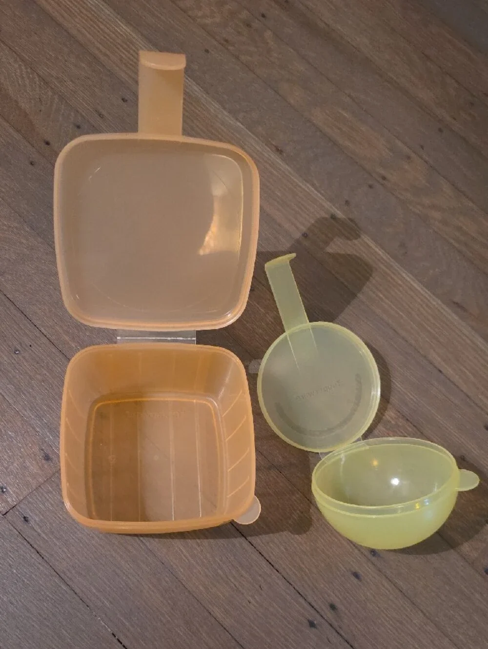 Tupperware Forget Me Not Keepers/ Containers #5106 & #5388A. Set Of 2
